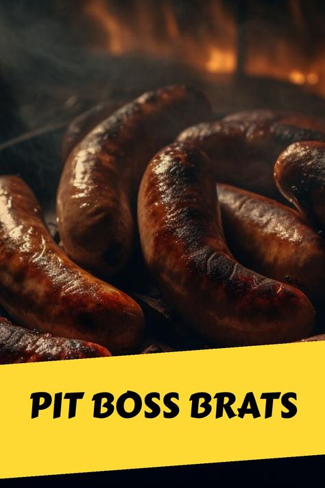 Smoked Brats, Brats Recipe, Wood Pellet Grill Recipes, Pit Boss Pellet Grill, Smoker Recipes Electric, How To Cook Brats, Grilled Brats, Pellet Smoker Recipes, Brats Recipes