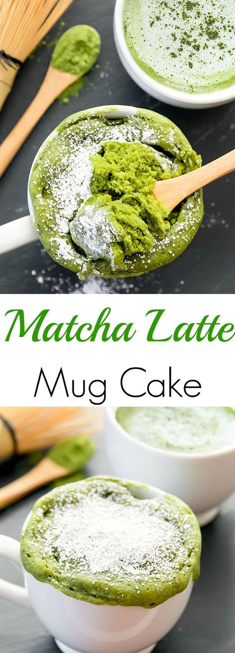 Matcha Mug Cake, Matcha Mug, Ideas For Snacks, Desserts Japonais, Matcha Green Tea Recipes, Cake Breakfast, Green Tea Recipes, Mug Cakes, Desserts Cake