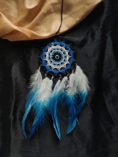 #evileye #dreamcatchers #hyderabad #homedecorinspo Evil Eye Dream Catcher, Eye Dream Catcher, Varmala Preservation, Dream Catcher For Car, Car Hanging, Beading Ideas, Dreamcatchers, Hyderabad, Evil Eye