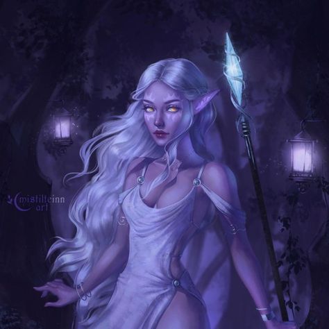 Moon Elf, Dnd Elves, Skins Characters, Elves Fantasy, Female Elf, Elf Art, Night Elf, Dnd Art, Dark Elf