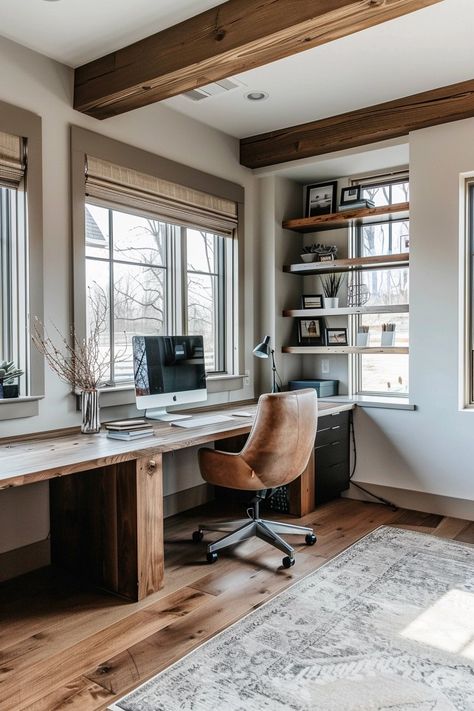 15 Inspiring Shared Home Office Ideas For Two Functional Home Office Layout, Small Home Office For Two People, Office For Multiple People, Home Office Furniture Ideas, Home Office Ideas For Couples, Home Office For 2, Home Office 2 People, Double Work Station Home Office, Dual Desk Home Office