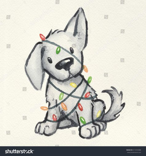 Christmas Drawing Ideas, Xmas Drawing, Christmas Sketch, Yard Diy, Christmas Drawings, Dog Wrap, Christmas Doodles, Christmas Drawing, Dessin Adorable