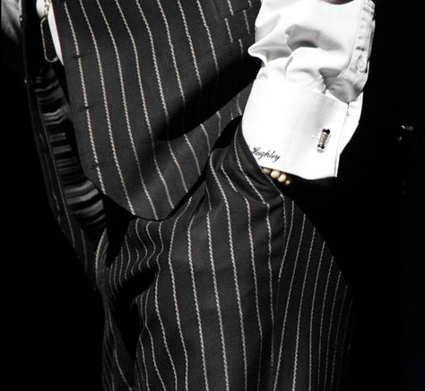 Pinstripe Suit | Groom Pinstripe Suit Aesthetic Men, Pinstripe Aesthetic, Pin Stripe Suit Mens, 1920 Theme, Suit Aesthetic, In Medias Res, 2 Aesthetic, Grey Pinstripe Suit, Suit Groom