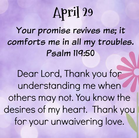 Psalm 119 50, Daily Devotional Prayer, Psalms Quotes, April Quotes, New Month Quotes, Christian Quotes Prayer, Psalm 119, Blessed Quotes, Daily Word