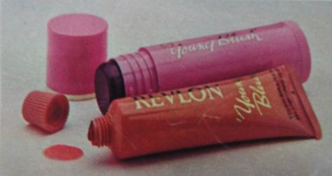 Two forms of Revlon blush from the 70s 70s Makeup Products, 70s Makeup Catalog, 1970s Makeup Products, Sixties Makeup, Vintage Revlon Ads, 1970s Makeup Ads, 70s Makeup Advertisements, Maybelline Lip Gloss, Revlon Blush