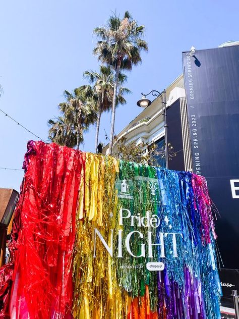 Caruso Experiential: Pride Installation — Corrie in Color Pride Party Decor, Pride Booth Ideas, Pride Parade Float Ideas, Pride Party Aesthetic, Pride Installation, Pride Float, Pride Ideas, Pride Party, Pride Event