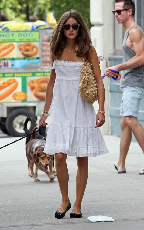 Olivia Palermo Olivia Palmero, Estilo Olivia Palermo, Olivia Palermo Style, Mode Casual, Olivia Palermo, Mode Inspo, Style Crush, Outfit Look, White Dresses