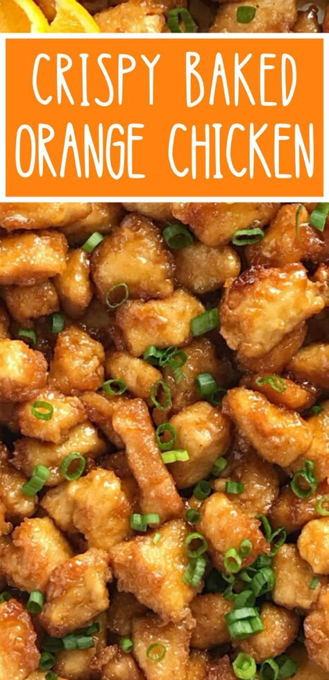 Crispy Orange Chicken Recipe, Crispy Orange Chicken, Chinese Orange Chicken, Baked Orange Chicken, Easy Orange Chicken, Chicken Crispy, Orange Baking, Orange Chicken Recipe, Walnut Recipes