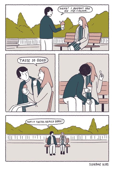 43 Sweet Illustrations About Love That Everyone Who's Been In Love Will Relate To Sundae Kids, Relationship Cartoons, Relationship Comics, Cute Couple Comics, Couples Comics, Comics Love, Falling In Love Again, Cartoons Love, Cute Love Stories