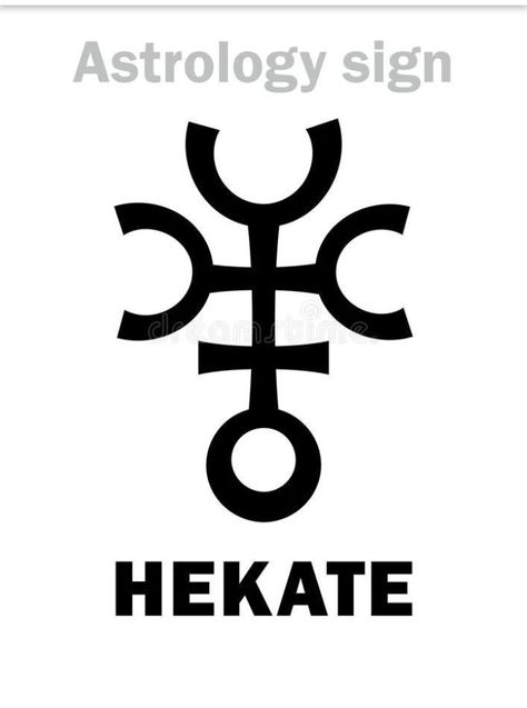 Hades And Hecate, Symbol Of Hecate, Hecate Symbol Tattoo, Hekate Symbol Tattoo, Hecate Symbolism, Hekate Key Tattoo, Symbols Of Hecate, Hekate Tattoo Symbols, Hecate Sigil