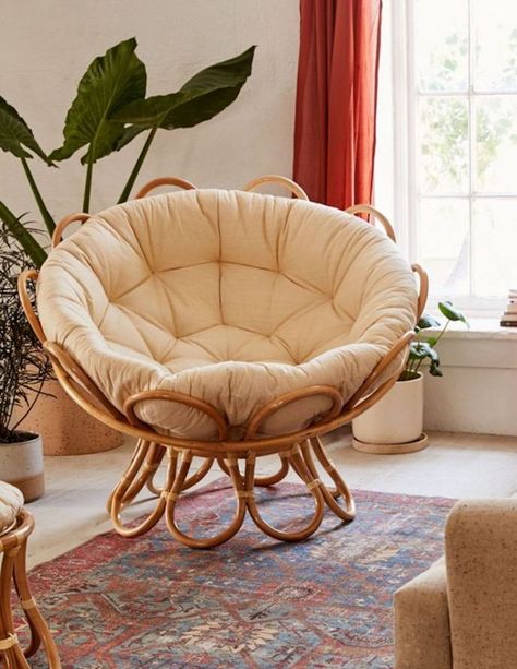 papasan chair Bilik Kecil, Desain Furnitur Modern, Poltrona Vintage, Cozy Chair, Dekorasi Kamar Tidur, Inspire Me Home Decor, Well Well, Papasan Chair, Rattan Furniture