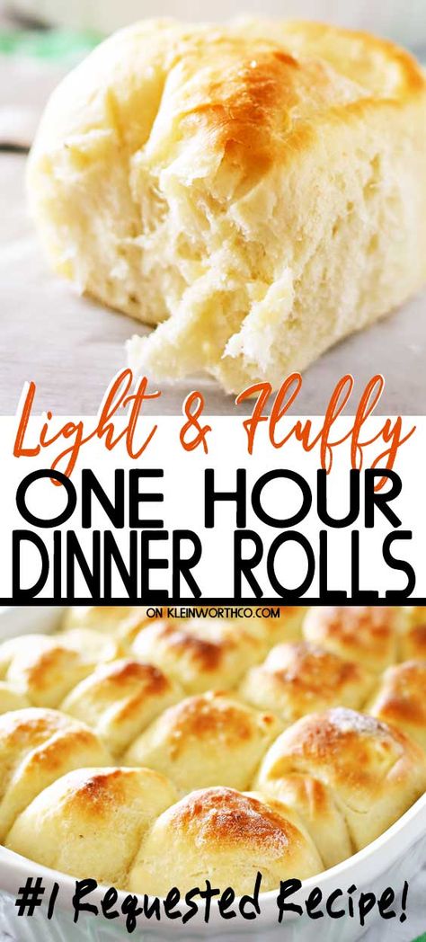 One Hour Dinner Rolls, Hot Roll Recipe, Types Of Breads, Specialty Breads, Soft Dinner Rolls, Easy Yeast Rolls, Dinner Rolls Easy, Yeast Rolls Recipe, Buttery Rolls