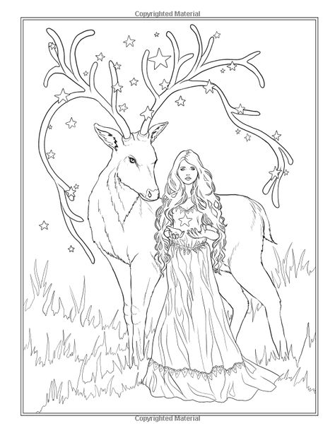 Festive Magic - Fantasy Christmas Coloring Book: Selina Fenech: 9780994585264: Books - Amazon.ca Selina Fenech Coloring, Fae Wings, Witch Coloring Pages, Coloring Pages For Grown Ups, Christmas Coloring Book, White Fairy, Adult Colouring Printables, Mermaid Siren, Magic Witch