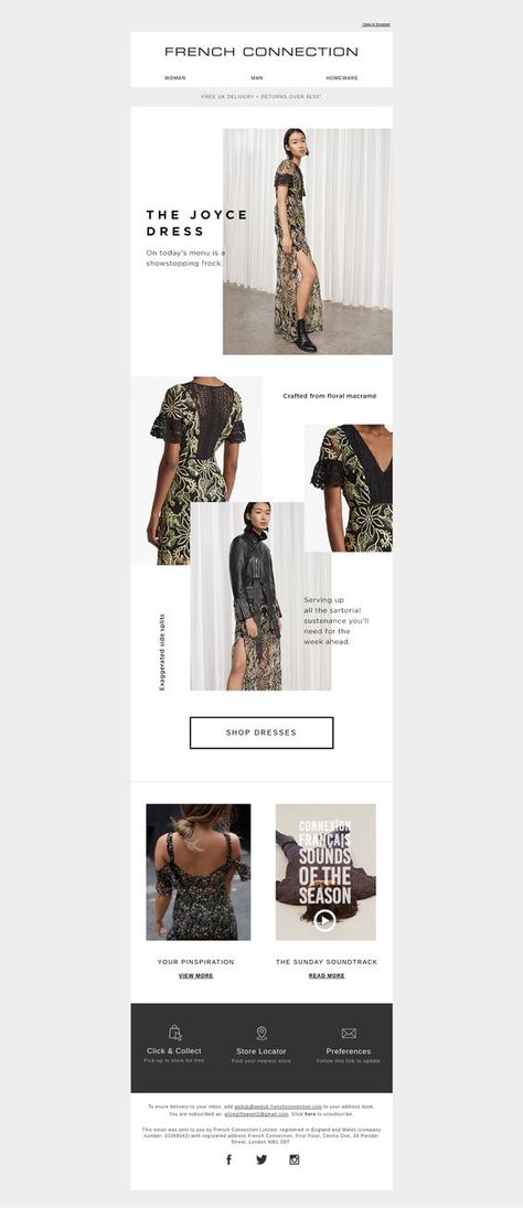 Email Marketing Design Inspiration Fashion, Email Marketing Design Layout, Fashion Lookbook Design, Email Newsletter Inspiration, Newsletter Design Layout, Edm Ideas, Newsletter Design Inspiration, Email Marketing Layout, Mailing Design