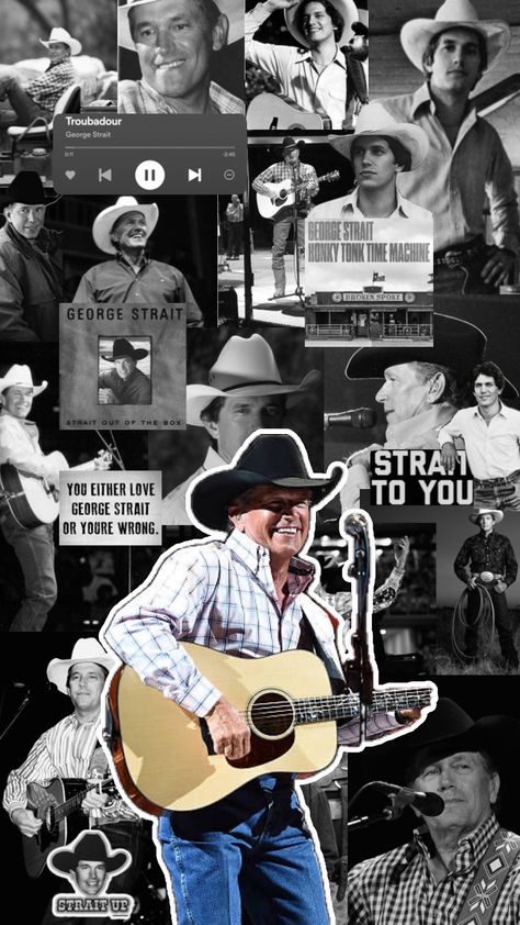 the king of dilfs #georgestrait #oldcountry George Strait Wallpaper, King George Strait, Summer Songs Playlist, Cow Wallpaper, Best Country Singers, Summer Songs, Beach Diy, Honky Tonk, George Strait