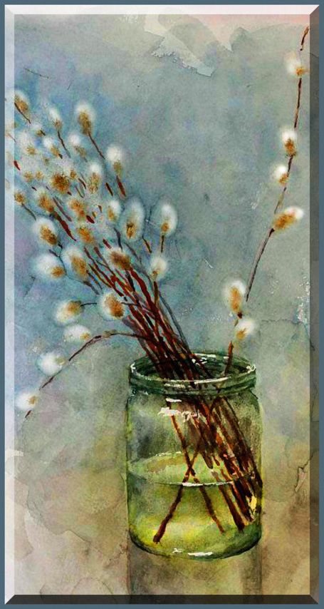 Watercolor Pussywillows, Pussywillow Painting, Aspen Art, Diy Watercolor Painting, Watercolour Inspiration, Watercolor Paintings Easy, Watercolor Flower Art, Abstract Flower Painting, 수채화 그림