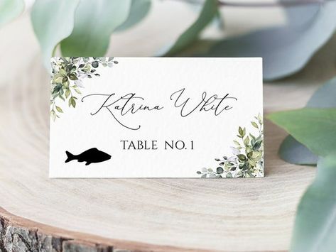 Place Card Template with Meal Choice, Wedding #weddings #invitation @EtsyMktgTool #placecardtemplate #mealchoice #weddingplacecard Place Cards With Meal Choice, Fun Wedding Programs, Wedding Table Name Cards, Table Name Cards, Table Name, Wedding Table Names, Wedding Name Cards, Name Place Cards, Signature Drinks Sign