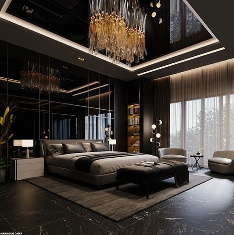 Expensive Houses Interior, Luxurious Bedrooms Master Modern, Luxurious Bedrooms Master, Bedroom Ideas Luxury, Bedroom Interior Design Luxury, Modern Luxury Bedroom, Luxury Bedroom Design, Ceiling Design Bedroom, Luxury Bedroom Master