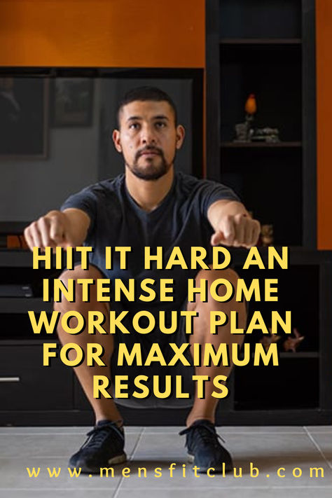 HIIT Workout Plan at Home: A high-intensity interval training routine designed for home workouts. This plan includes exercises like jump squats, burpees, mountain climbers, and push-ups, perfect for burning calories and building endurance with minimal equipment. Endurance Workout At Home, 15 Minute Hiit Workout At Home, Beginner Hiit Workout At Home, Hitt Workout At Home, Beginner Hiit Workout, At Home Hiit Workout, Hiit Workouts At Home, Beginner Hiit, Intense Home Workout