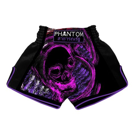 Take your Muay Thai training to the next level with The Phantom Astronaut Unisex Muay Thai Shorts! Crafted from durable materials and with a unique vintage-inspired design, these shorts will help you unleash the warrior within during even the most intense workouts. Conquer any challenge! Olympic Wrestling, Black Samurai, Boxing Clothes, Muay Thai Shorts, Mma Gear, Muay Thai Training, Warrior Within, Mma Shorts