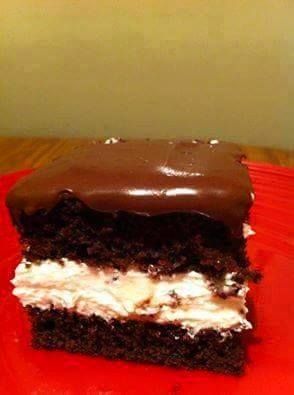 DING DONG CAKE by Marilyn Z - Key Ingredient Ding Dong Cake Recipe, Ding Dong Cake, Patty Cake, Yummy Deserts, Box Chocolate, Parmesan Crusted, Crusted Chicken, A Piece Of Cake, Chocolate Cake Mixes