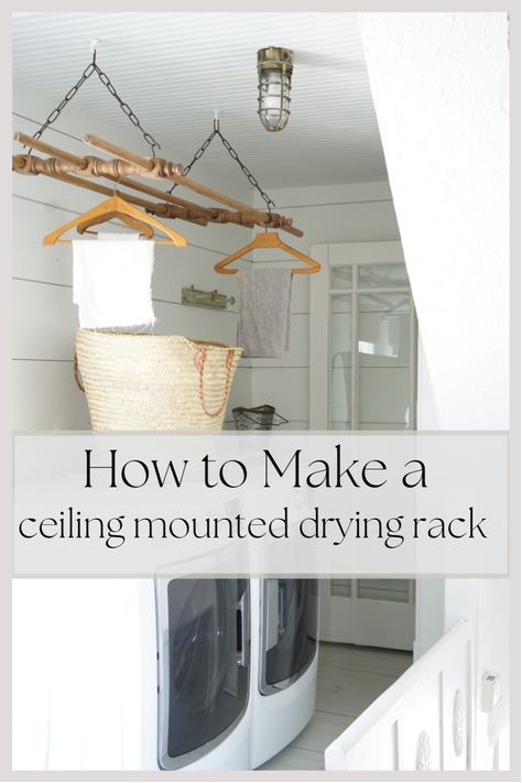 Ceiling Drying Rack Diy, Laundry Clothes Drying Rack, Diy Ceiling Mounted Drying Rack, Diy Clothes Dryer Rack, Ceiling Mounted Clothes Drying Rack, Hanging Clothes Dryer, Diy Clothes Drying Rack, Laundry Hanging Rack, Hanging Clothes Drying Rack