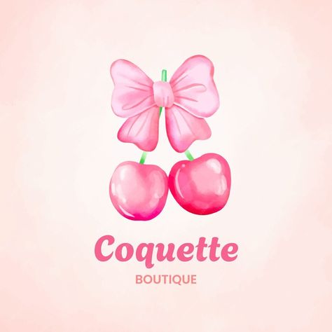 Premium Vector | Hand drawn coquette logo design Coquette Logo, Boutique Logo Design, Small Business Logo, Coffee Logo, Instagram Logo, Boutique Logo, Vector Hand, Business Card Maker, Flyer Maker