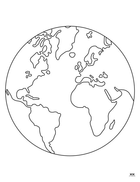 Whether you're learning about the Earth or just need some Earth coloring pages these are perfect for your kids/students. Print from home! FREE! Tumblr Sticker, Earth Coloring Pages, Planet Coloring Pages, Earth Day Coloring Pages, Earth Craft, Family Engagement, Coloring Page Ideas, Coloring Pages Printable, Page Ideas