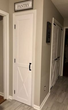 Farmhouse Interior Doors, Single Barn Door, Diy Interior Doors, Door Makeover Diy, Closet Door Makeover, Custom Wood Doors, Farmhouse Doors, Pantry Doors, Small Doors