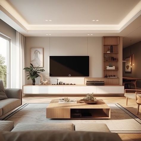 Living Room Designs Modern Tv Wall, Clean Tv Wall, Living Tv Unit Design, Tv Unit Design Minimalist, Home Tv Wall Ideas, Sala Tv Moderna, Tv Backdrop Design, Minimalist Tv Unit Design, Tv Living Room Decor