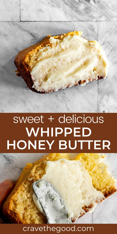 Sweet Butter Recipe, Diy Honey Butter, Whipped Honey Butter Recipe, Whipped Honey Butter, Easy Honey Butter, Butter Compound, Cornbread Pancakes, Homemade Honey Butter, Butter Boards