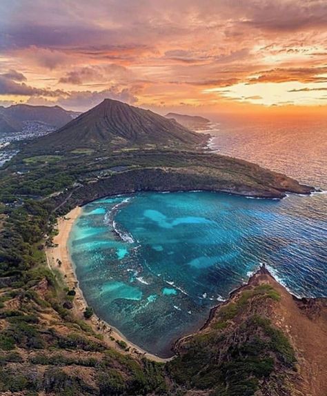 @hawaii_passion sur Instagram : ▪ Formed within a volcanic cone, today Hanauma Bay offers a pristine marine ecosystem that allow visitors an amazing place to snorkel… Hawaii Adventures, Hanauma Bay, Marine Ecosystem, Travel Around Europe, Hawaii Life, Dream Trip, Destination Voyage, Paradise On Earth, Cool Countries