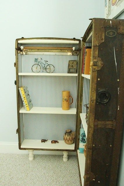 Steamer trunk makeover