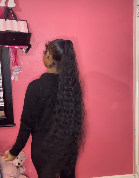 Wavy Weave Ponytail, Fluffy Weave Ponytail, Body Wave Hair Ponytail, High Wavy Ponytail Black Women, Mid Wavy Ponytail Weave, Body Wave Sleek Ponytail, Long Curly Ponytail, Curly Ponytail Black Women, Curly Ponytail Weave