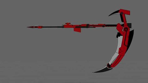 Crescent Rose Reference - Imgur Ruby Rose Scythe, Rose Scythe, Anime Scythe, Grim Reaper Scythe, Monty Oum, Crescent Rose, Voltron Paladins, Rose Reference, All Hope Is Gone