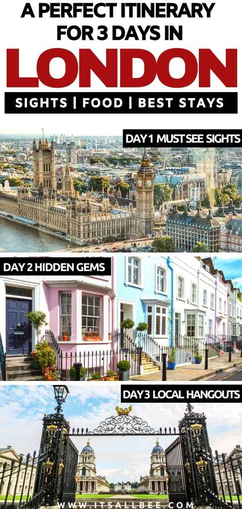 What To See In London In 3 Days, London In 3 Days Travel Guide, 3 Days London, London In A Day, 3 Days In London Itinerary, London Travel Itinerary, Top Things To Do In London, 3 Days In London, London Things To Do In Summer