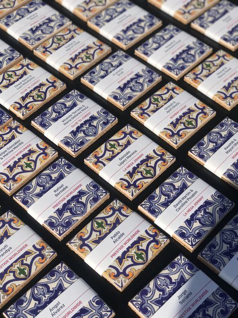 Wedding Favors Destination Wedding, Portugal Themed Wedding, Portuguese Inspired Wedding, Traditional Portuguese Wedding, Portuguese Wedding Favors, Portuguese Wedding Traditions, Theme Dinners Ideas, Spanish Tile Invitation, Portuguese Wedding