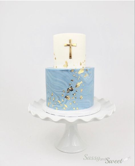 Blue Confirmation Cakes, Boys First Communion Cakes, Boy Communion Cake, Baptism Cake Boy, Comunion Cake, Christening Cake Boy, Holy Communion Cakes, Religious Cakes, First Communion Cakes