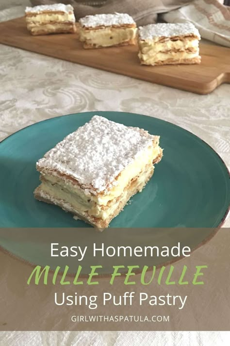 Recipe Using Puff Pastry, Mille Feuille Recipe, Butterscotch Tart, Recipes Using Puff Pastry, Using Puff Pastry, Canada Food, Cookie Table, Puff Pastry Dough, Amazing Desserts