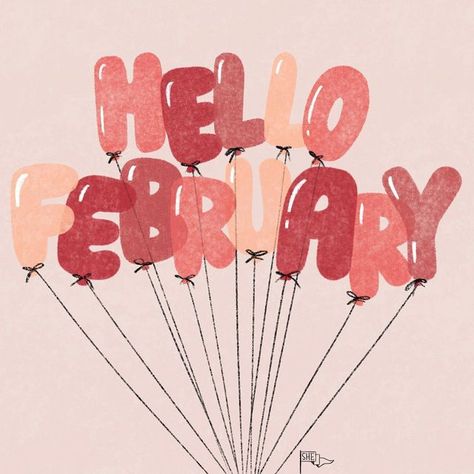 February In Bubble Letters, Procreate Balloon Letters, Valentines Athstetic, Cute Valentines Day Aesthetic, Mood Board February, February Screen Wallpaper, Valentine’s Widgets, February Aesthetic Collage, Feb Mood Board