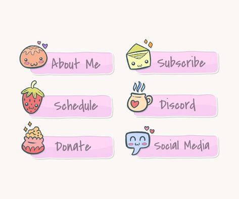 Free vector cute twitch panels set | Free Vector #Freepik #freevector #online-gaming #gaming #gaming-computer #twitch Twitch About Me Panel Free, Free Twitch Panels, Twitch Panels Free, Twitch Panels, Free Overlays, Twitch Channel, Creative Inspiration, Vector Free, Social Media