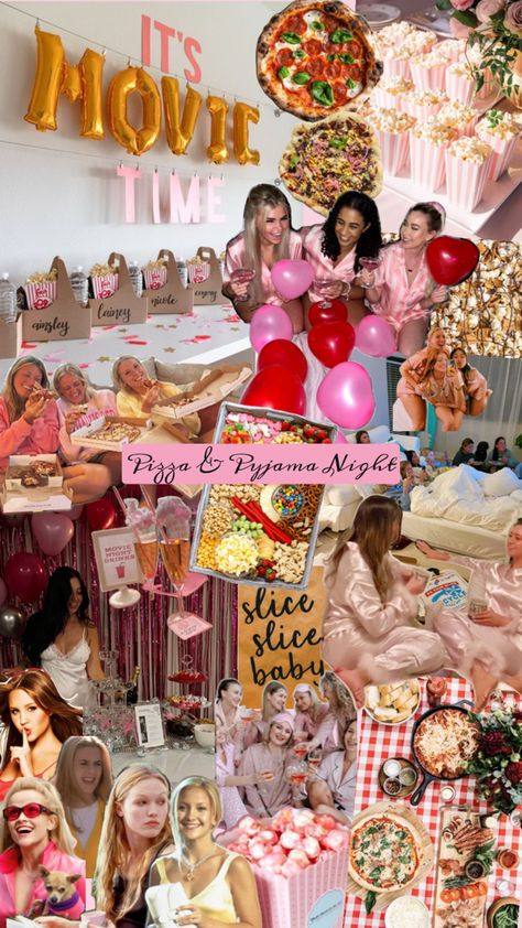 Pijamas Party Ideas, Bachelorette Sleepover, Pjs Party, Adult Slumber Party, Pijama Party, Pj Party, Cute Birthday Ideas, Girls Night Party, Bridal Bachelorette Party