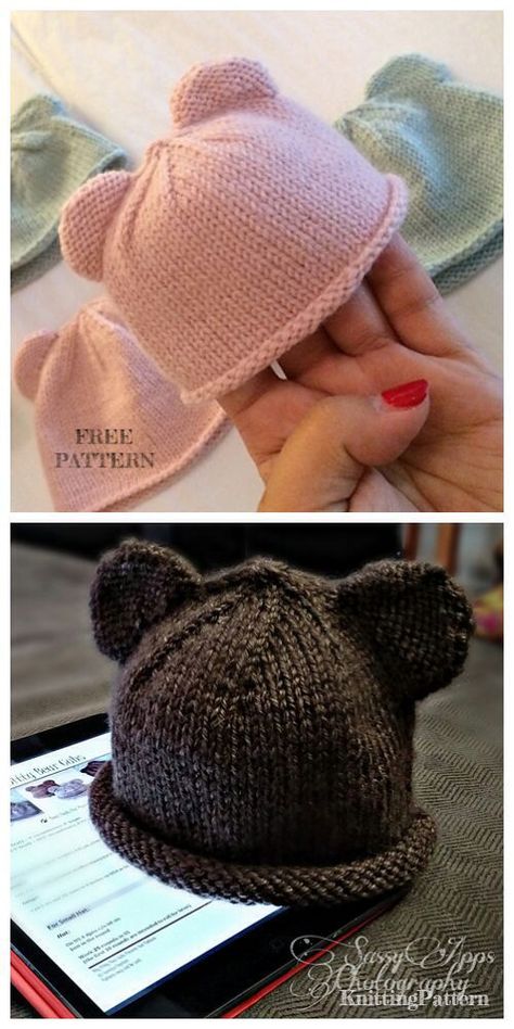 Baby Knitting Patterns Free Newborn, Baby Hats Knitting Free, Hat Free Knitting Pattern, Baby Hat Knitting Patterns Free, Poncho Knitting, Headband Knit, Beanie Knitting Patterns Free, Sweaters Knitted, Baby Hat Knitting Pattern