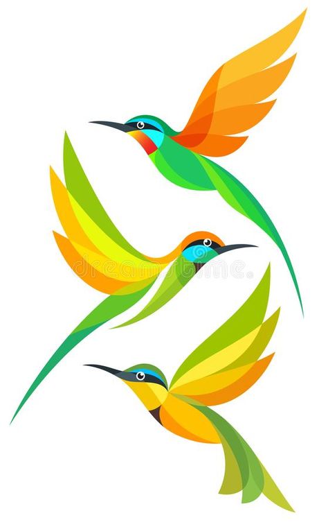 Bird Stencil, Fabric Paint Designs, Hummingbird Art, Butterfly Painting, Indian Art Paintings, Silhouette Art, Bird Drawings, Bird Illustration, Colorful Birds