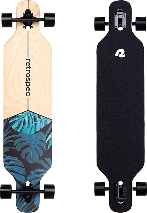 Retrospec Rift Drop-Through Longboard Skateboard Complete, Canadian Maple Wood Cruiser with Drop-Through Trucks for Commuting, Cruising, Carving and Downhill Riding #skating #skateboard #longboard #affiliate #ad Drop Through Longboard, Longboard Skateboard, Surf House, Canadian Maple, Outdoor Store, Outdoor Toys, Maple Wood, Punk Fashion, Outdoor Gear