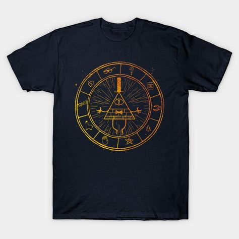 Gravity Falls T Shirt, Gravity Falls Merchandise, Cipher Wheel, Protection Rune, Gravity Falls Bill Cipher, Gravity Falls Bill, Bill Cipher, Autumn T Shirts, The Bill