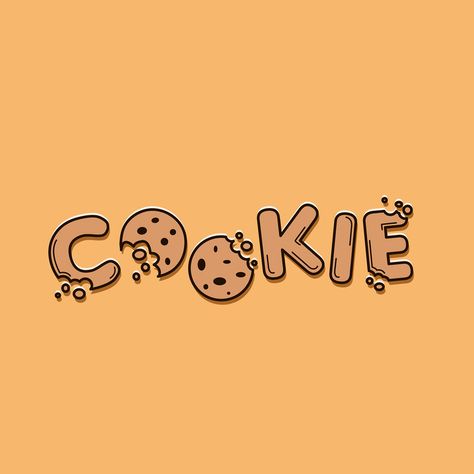 FOOD TYPOGRAPHY on Behance Cookie Logo Ideas, Pastry Shop Logo Design Ideas, Food Fonts Typography, Cookies Logo Design Ideas, Cookie Logo Design Ideas Aesthetic, Cookies Logo Ideas Brand Identity, Creative Sticker Design, Cookie Poster Design, Food Font Design