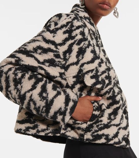 Wool Blend Jacket, Isabel Marant Etoile, Pleats Please Issey Miyake, Wool Blend Coat, Collar Designs, Jacket Pattern, Yoga Wear, Apparel Design, Quilted Jacket