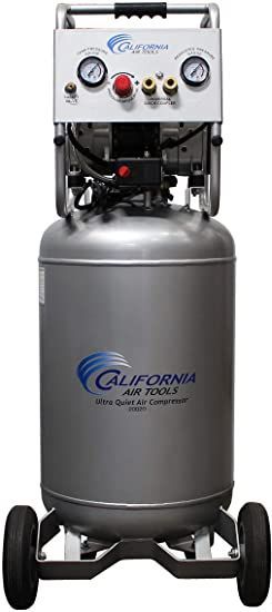 California Air Tools 20020 Ultra Quiet & Oil-Free Air Compressor 2.0 Hp, 20.0 Gal. Steel Tank Air Compressor Quiet Air Compressor, Tank Air, Portable Air Compressor, Filling Station, Outdoor Storage Sheds, Small Engine, Soaking Tub, Changing Wall Color, Air Tools