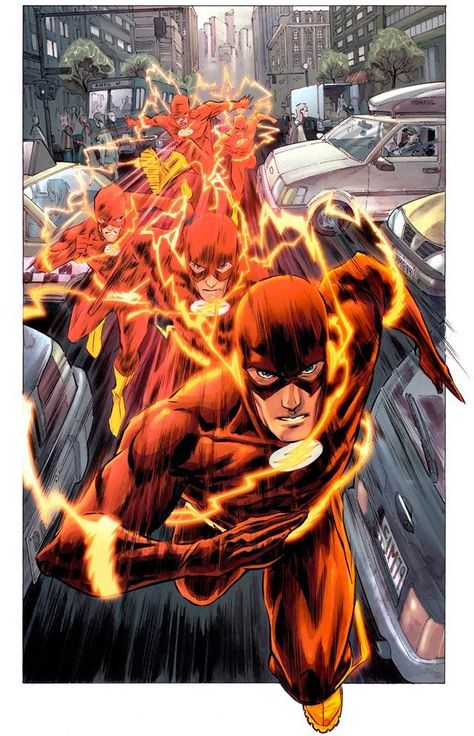 Flash Flash Dc Comics, Flash Comics, Flash Barry Allen, Marvel Fanart, Wally West, Kid Flash, Univers Dc, Arte Dc Comics, Marvel Vs Dc